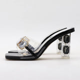 RHINESTONE SEXY THICK HEEL HIGH HEEL SANDALS_CWSHS0594
