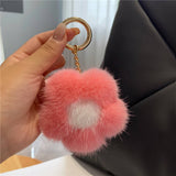 CUTE PLUSH FLOWER CAR KEYCHAIN BAG PENDANT_CWMM2528