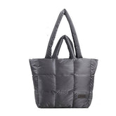 PUFFER TOTE BAG QUILTED LARGE SHOULDER BAG_CUAB00521