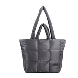 PUFFER TOTE BAG QUILTED LARGE SHOULDER BAG_CUAB00521