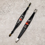 PERSONALIZED ANIME BRAIDED PUNK LEATHER BRACELET_CWMM4526