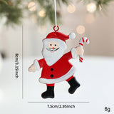 RUSTIC IRON ANGEL SANTA SNOWMAN TREE HANGING_CWMM9765