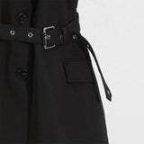 STYLISH SLEEVELESS BLAZER WITH BELT AND LAPELS_CWOCO1219