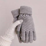 SELF HEATING KNIT GLOVES CUTE WARM DESIGN_CWAG0198