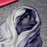 GRADIENT SILK LONG SCARF SHAWL_CWASC0606