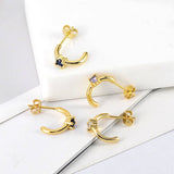 MULTICOLOR C SHAPED SIMPLE EXQUISITE EARRINGS_CWAJE1727