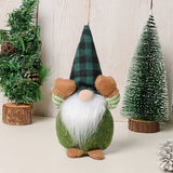 CHRISTMAS PLAID FACELESS DOLL WINDOW DISPLAY_CWMM2921