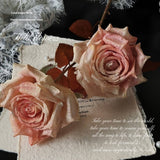 Vintage Faux Wilted Rose Bouquet With Ink Stains_Cwmm6513