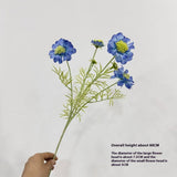 SINGLE STEM 5 HEAD FLOCKED COSMOS DAISY FLOWER_CWMM6573