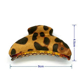 ELEGANT LEOPARD PU LEATHER HAIR CLAW CLIP_CWAHA6370