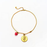 HANDMADE ROPE ZODIAC NECKLACE WITH ZIRCON_CWMM8841