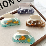 SWAN STAR ACETATE HAIR CLIPS WITH GODDESS DESIGN_CWAHA5715