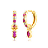 COLORFUL FRENCH TEMPERAMENT GEOMETRIC EARRINGS_CWAJE1774