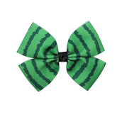 CHILDRENS FRUIT PRINT BOW HAIR CLIP_CWAHA2391