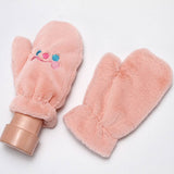 CARTOON WINTER THICK PLUSH HOOP NECK GLOVES_CWAG0272