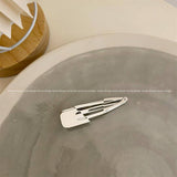 METAL ROSE HAIRPIN SIDE BANGS DUCKBILL CLIP_CWAHA4646