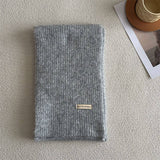 Winter Solid Wool Blend Scarf Soft And Versatile_Cwasc2286