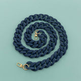 LARGE RESIN ACRYLIC BAG CHAIN WIDE STRAP_CWMM5065