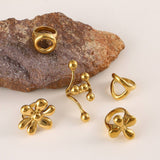 Trendy 18K Gold Plated Steel Statement Ring_Cwmm8937