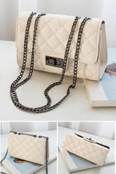 DIAMOND PATTERN QUILTED PURSE SHOULDER BAG_CWAB007 B20331
