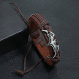 NEW CREATIVE BRAIDED COWHIDE ALLOY BRACELET_CWMM4464