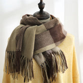 PLAID SCARF COZY FALL WINTER WRAP FOR WOMEN_CWASC0182