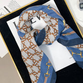 LUXURY CHAIN PRINT VELVET SCARF WRAP_CWASC0910