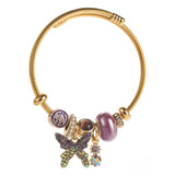 Trendy Beaded Bracelet With Butterfly Pendant_Cwmm8580