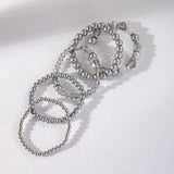 SIMPLE CRYSTAL BEADED STRETCH BRACELET SET_CWMM3529
