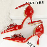 STYLISH RHINESTONE BOW HIGH HEELS_CWSHH0108
