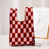 SMILING FACE PATTERN CROCHET HOBO HANDBAG PURSE_CWAB0883