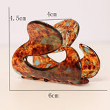 FRENCH ACETATE HALF UP HAIR CLIP IRREGULAR SHAPE_CWAHA2648