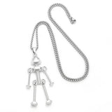 SCREW ROBOT PENDANT FASHION NECKLACE_CWAJE0966