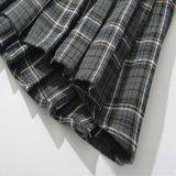 PLAID PLEATED SKIRT FOR WOMEN ADJUSTABLE WAIST_CWDSD8341