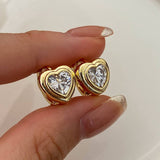 Valentines Day Retro High-End Heart Earrings