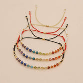 COLORFUL GRADIENT NATURAL STONE RICE BEAD BRACELET_CWMM3849