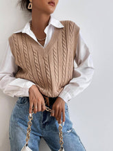 Solid Color Versatile Loose Knitted Vest
