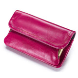 RETRO FASHION FIRST LAYER WAXED LEATHER WALLET_CWAB3789
