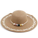 Women Pastoral Style Vacation Straw Hat_Cwah1200