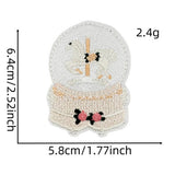 CUTE SOLID COLOR CARTOON BOW EMBROIDERED PATCH_CWMM4027