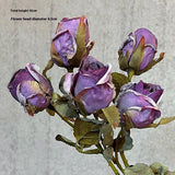 HIGH END BURNT EDGE ROSE BOUQUET FOR TABLE DECOR_CWMM6588