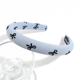 SIMPLE SOLID COLOR BOW PRINT HEADBAND_CWAHA2245