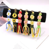 HANDMADE COTTON ROPE FLOWER WOVEN KEYCHAIN_CWMM1569