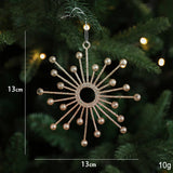 GLITTER REINDEER HOUSE CHRISTMAS TREE ORNAMENT_CWMM9749