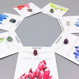 NATURAL CRYSTAL PENDANT NECKLACE WITH CARD_CWAJE1052