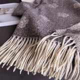 Elegant Camellia Cashmere Feel Tassel Scarf Wrap_Cwasc03244