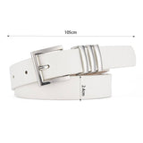 MATTE KOREAN STYLE METAL SQUARE BUCKLE BELT_CWASC0580
