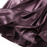 ASYMMETRICAL SATIN FISHTAIL SLIMMING MIDI SKIRT_CWBMS0353