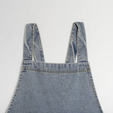 COTTON CANVAS WASHED DENIM APRON WITH POCKETS_CWMM3296