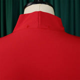 LOOSE CASUAL PLUS SIZE LOTUS LEAF SLEEVE TIE DRESS_CWDSD6063